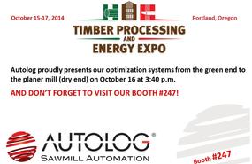 Autolog au salon Timber Processing & Energy Expo